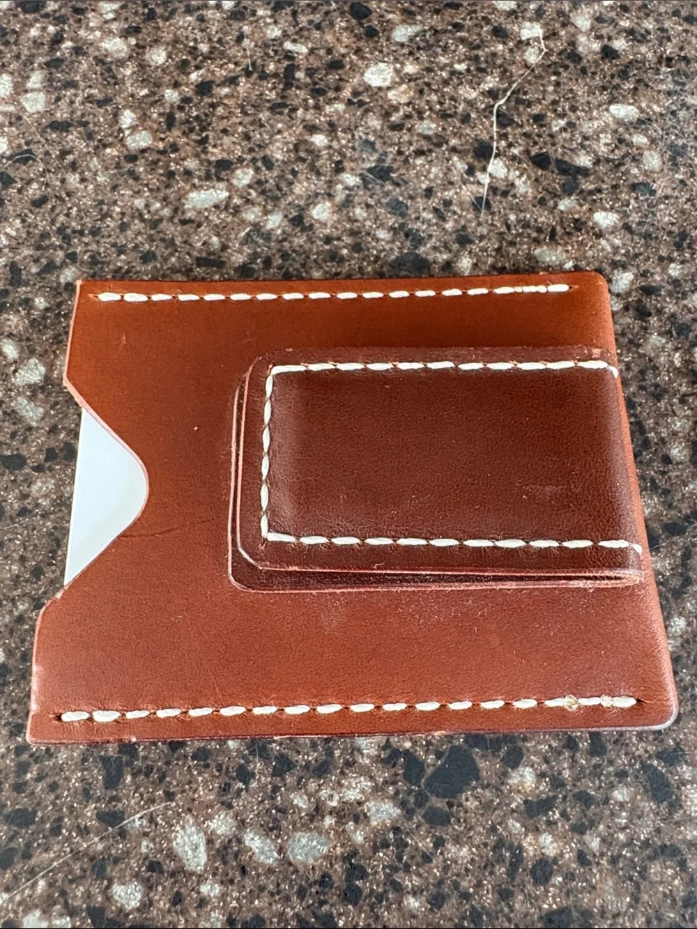 Indigo and Thistle Men's Tan Leather Card & Key Wallet